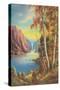 Sylvan Mountain Scene-Found Image Press-Stretched Canvas