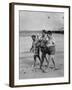 Sylvania Seabreeze Cruise, Passengers Taking a Stroll on the Beach-Peter Stackpole-Framed Premium Photographic Print
