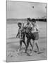 Sylvania Seabreeze Cruise, Passengers Taking a Stroll on the Beach-Peter Stackpole-Mounted Premium Photographic Print