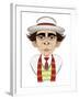 Sylvester McCoy as Doctor Who - caricature-Neale Osborne-Framed Giclee Print