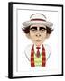 Sylvester McCoy as Doctor Who - caricature-Neale Osborne-Framed Giclee Print