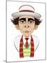 Sylvester McCoy as Doctor Who - caricature-Neale Osborne-Mounted Giclee Print