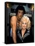 Sylvester Stallone and Dolly Parton RHINESTONE, 1984 directed by BOB CLARK (photo)-null-Framed Stretched Canvas