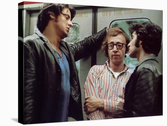 Sylvester Stallone and Woody Allen BANANAS, 1971 directed by Woody Allen (photo)-null-Stretched Canvas