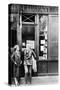 Sylvia Beach and Ernest Hemingway in Front of Shakespeare and Company Bookshop, C.1928-null-Stretched Canvas