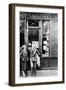 Sylvia Beach and Ernest Hemingway in Front of Shakespeare and Company Bookshop, C.1928-null-Framed Photographic Print