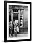 Sylvia Beach and Ernest Hemingway in Front of Shakespeare and Company Bookshop, C.1928-null-Framed Photographic Print