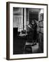 Sylvia Beach in Upstairs Apartment Where She Hid Her Books During German Occupation-David Scherman-Framed Premium Photographic Print