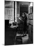 Sylvia Beach in Upstairs Apartment Where She Hid Her Books During German Occupation-David Scherman-Mounted Premium Photographic Print