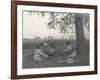 Sylvia Brooke, Arthur Brodrick and Judy Smith at Prince Obaidullah's Picnic, January 1912-English Photographer-Framed Photographic Print