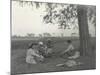 Sylvia Brooke, Arthur Brodrick and Judy Smith at Prince Obaidullah's Picnic, January 1912-English Photographer-Mounted Photographic Print