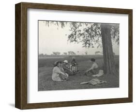 Sylvia Brooke, Arthur Brodrick and Judy Smith at Prince Obaidullah's Picnic, January 1912-English Photographer-Framed Photographic Print