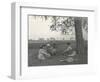 Sylvia Brooke, Arthur Brodrick and Judy Smith at Prince Obaidullah's Picnic, January 1912-English Photographer-Framed Photographic Print