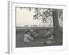 Sylvia Brooke, Arthur Brodrick and Judy Smith at Prince Obaidullah's Picnic, January 1912-English Photographer-Framed Premium Photographic Print