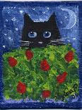 Little Black Cat in Pumpkin Patch-sylvia pimental-Art Print