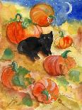 Black Cat in the Tulips-sylvia pimental-Art Print