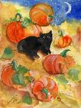 Trick or Treat Ghost & Funny Black Cat-sylvia pimental-Framed Art Print