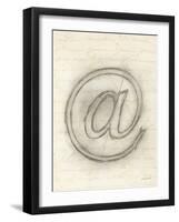 Symbol @ in Pen-Morgan Yamada-Framed Art Print