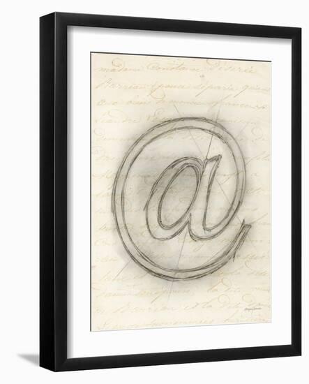 Symbol @ in Pen-Morgan Yamada-Framed Art Print