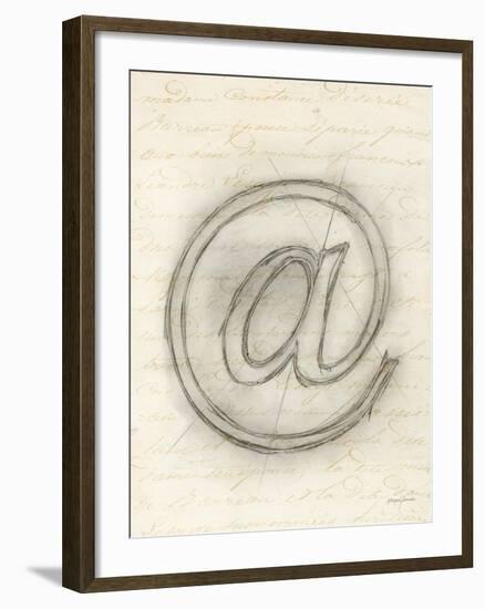 Symbol @ in Pen-Morgan Yamada-Framed Art Print