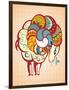 Symbol of New Year-worksart-Framed Art Print