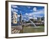 Symbol of Singapore and Downtown Skyline in Fullerton Area, Clarke Quay, Merlion-Bill Bachmann-Framed Photographic Print