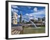 Symbol of Singapore and Downtown Skyline in Fullerton Area, Clarke Quay, Merlion-Bill Bachmann-Framed Photographic Print