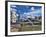 Symbol of Singapore and Downtown Skyline in Fullerton Area, Clarke Quay, Merlion-Bill Bachmann-Framed Photographic Print