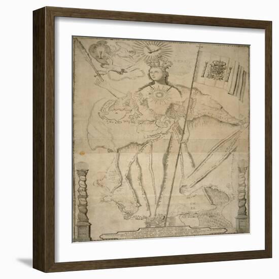 Symbolic Aspect Of The Hispanic World, 1761-null-Framed Giclee Print