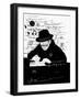 Symbolic Image of a Man Who Writes a Letter with Pen and Ink-Dmitriip-Framed Art Print