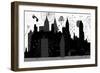 Symbolic Image of a Megacity with a Large Number of Skyscrapers-Dmitriip-Framed Art Print