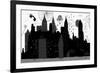 Symbolic Image of a Megacity with a Large Number of Skyscrapers-Dmitriip-Framed Art Print