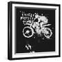 Symbolic Image of the Bike for Motocross-Dmitriip-Framed Art Print