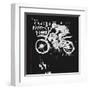 Symbolic Image of the Bike for Motocross-Dmitriip-Framed Art Print