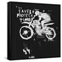 Symbolic Image of the Bike for Motocross-Dmitriip-Framed Stretched Canvas