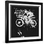 Symbolic Image of the Bike for Motocross-Dmitriip-Framed Art Print