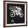 Symbolic Image of the Bike for Motocross-Dmitriip-Framed Art Print