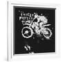 Symbolic Image of the Bike for Motocross-Dmitriip-Framed Art Print