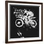 Symbolic Image of the Bike for Motocross-Dmitriip-Framed Art Print