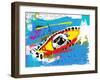 Symbolic Image of the Eye in Color-Dmitriip-Framed Art Print