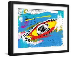 Symbolic Image of the Eye in Color-Dmitriip-Framed Art Print