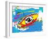 Symbolic Image of the Eye in Color-Dmitriip-Framed Art Print