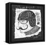 Symbolic Image of the Head of the Rider in the Old Helmet-Dmitriip-Framed Stretched Canvas