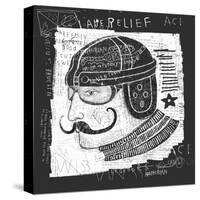 Symbolic Image of the Head of the Rider in the Old Helmet-Dmitriip-Stretched Canvas