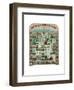 Symbolical Centenary Chart of American History-null-Framed Premium Giclee Print