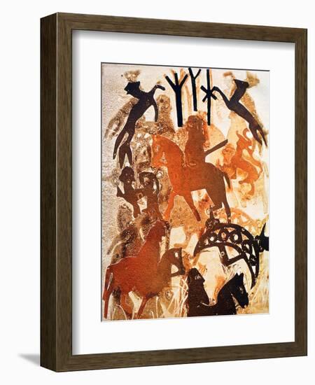 Symbols and Runes, 2000-Gloria Wallington-Framed Giclee Print