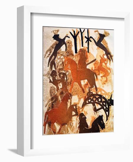 Symbols and Runes, 2000-Gloria Wallington-Framed Giclee Print