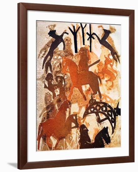 Symbols and Runes, 2000-Gloria Wallington-Framed Giclee Print