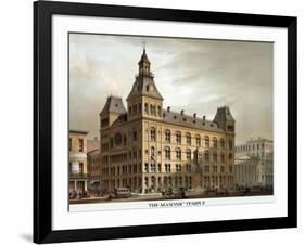 Symbols - Masonic Hall - Cincinnati, Ohio-null-Framed Art Print