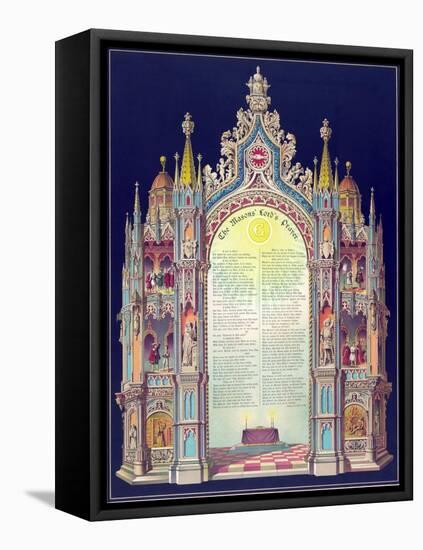 Symbols -Masonic Lord's Prayer-null-Framed Stretched Canvas